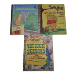 Little Golden Book Lot Disney Mickey Mouse Pooh Sesame Street Buster Cat 70s 80s