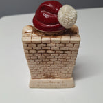 Russ Berrie & Co 1969 Merry Christmas Mouse Figurine Santa Hat Vintage