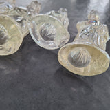 Vintage Clear Resin Nativity Figurines Set Of 5
