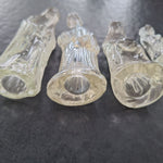 Vintage Clear Resin Nativity Figurines Set Of 5