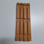 Lincoln Logs Replacement Parts Triple Notch Wooden Pieces Set of 4