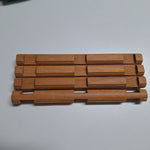 Lincoln Logs Replacement Parts Triple Notch Wooden Pieces Set of 4