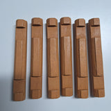 Lincoln Logs Double Notch Light Brown Wooden Building Blocks Set Of 6