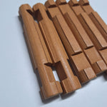 Lincoln Logs Double Notch Light Brown Wooden Building Blocks Set Of 6