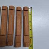 Lincoln Logs Double Notch Light Brown Wooden Building Blocks Set Of 6