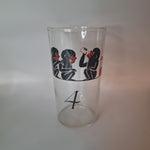 Drunk Monkey Drinking Glass Set Of 8 Vintage See Speak Hear Evil Wine Moonshine