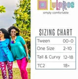 Lularoe Leggings Forever Yours Hearts Rock Roll Womens Plus Tall Curvy TC2