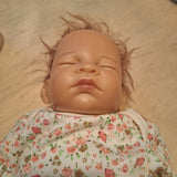 Ashton Drake Realistic Baby Doll Floral Outfit Hair W Hani Sleeping Breathing