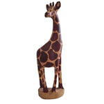 Hand Carved Wooden Giraffe Figurine Sculpture Kenya Africa Statue Safari