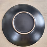 Handcrafted Ceramic Plate Intricate Suburst Lined Design Textured 12 Inch Large