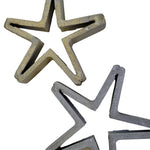 Metal Welded Painted Stars Set of Two Handmade Homemade Gift
