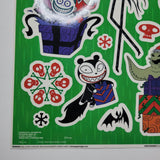 Disney Nightmare Before Christmas Window Clings Lot of 3 Peel Sheets Multi-colored