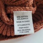 Moon & Madison Sweater Brown Knit Womens Medium