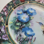 Lena Liu Violet Crowned Hummingbird Decorative Plate Third Issue Collection 92