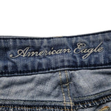American Eagle Distressed Rolled Denim Jeans Womens Size 0