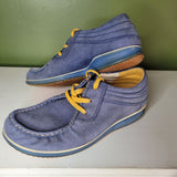 Ecco Mind Blue Yellow Mens EU Size 43 US 9.5 Shoes Laces Leather