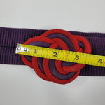 Kandell& Marcus Y2K stretchy Belt Purple Red Womens Size Small