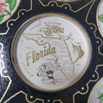 Decoritive Florida Muffin Tin 11 inch Round Flowers Vintage Decoration