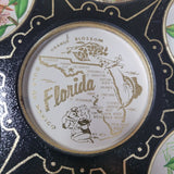 Decoritive Florida Muffin Tin 11 inch Round Flowers Vintage Decoration