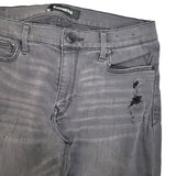 Express Distressed Jeans Gray Ripped Ankle Super Skinny Womens 10