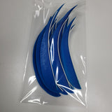 Arrow Feathers Blue Left Wing 5 Inch Set of 15 Archery Bow