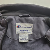 Champion Sweat Full Zip Jacket Gray With Black Accents Mens Large Track