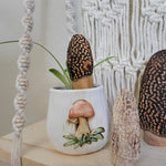 Mixed set of Carved Morel Merchrooms Variety Pack Plant Stake Decor Mushroom