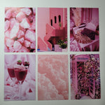 Pink and Beach Themed Photo Wall Collage Kit Art Photography 4x6