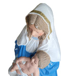 TPI Mother Mary Baby Jesus Blow Mold 26 Inch Lit Vintage Cord Light Nativity Religious