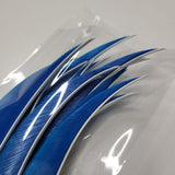 Arrow Feathers Blue Left Wing 5 Inch Set of 15 Archery Bow