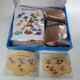 Set of 3 Games Ages 7 Up Dinosaur Felt Craft Kit Mini Brands Kool aid Fruitopia