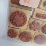 Stampin Up Polka Dots Petals Celebration Rubber Wooden Stamps Scrapbook