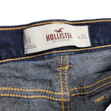 Hollister Denim Jean Shorts Rolled Pockets Womens 0