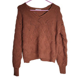 Moon & Madison Sweater Brown Knit Womens Medium