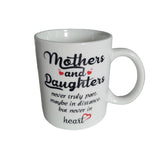 Coffee Mug Mother Daughter Heart Love Cocoa White