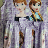 Frozen Princess Nightgown Sleep Dress Lightweight Purple Girls 140