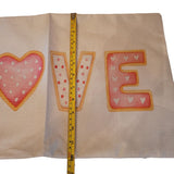 Set of Two 20 Inch Pillowcases Valentines Gnomes Love XOXO Hearts