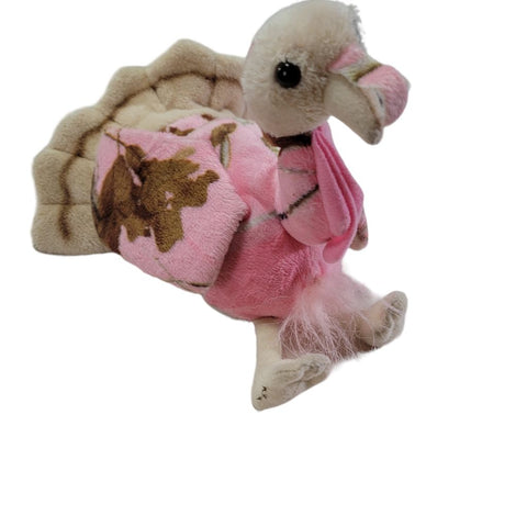 Camo Wild Pink Turkey Girls Realtree Plush Stuffed Animal Bird