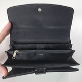 Unbranded Black Shiny Wallet Dividers Pockets Clutch Snap Keep Safe Coupons