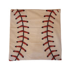 Baseball Stitching Pillowcase Decorative Square 18 Inch Zipper Boys Bedroom Accent