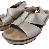 Clarks Metalic Wedge Sandals Adjustable Strap US 8 EU 39 UK 5.5