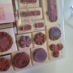 Stampin Up Polka Dots Petals Celebration Rubber Wooden Stamps Scrapbook