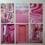 Pink and Beach Themed Photo Wall Collage Kit Art Photography 4x6