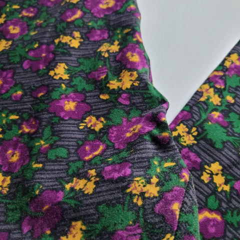 Lularoe Leggings Floral Pattern Purple Flowers Womens Plus Size Tall C –  Sorting with Samantha LLC