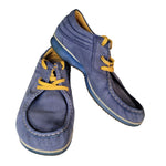 Ecco Mind Blue Yellow Mens EU Size 43 US 9.5 Shoes Laces Leather