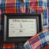 Hollister Button Up Multicolored Plaid Shirt Womens Large