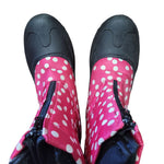 Itasca Youth Girls Size 6 Pink Polkadot Winter Boots Removable Liner