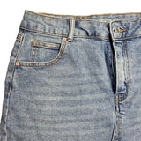 Denim Blue Jean Skirt Pockets Size 14