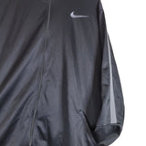 Nike XL Full Zip Lightweight Black Gray Pockets