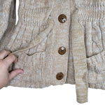 Kmart Vintage Girls Size 14 Sweater Buttons Tie Waist